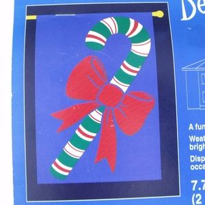 American Greetings Candy Cane Garden Flag